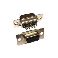 Разъем кабельный DB-9F (мама) (розетка), двухрядное расположение выводов, разборный, в корпусе