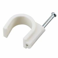 Скоба 3мм белая (уп.50 шт.) для круглого кабеля 07-4003 Rexant