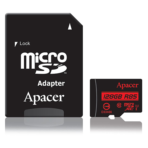 MicroSD SDXC/128GB с адаптером Apacer