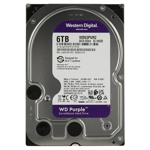 HDD 6000Gb WD63PURZ Purple Western Digital