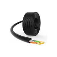 U/UTP Cat5e PE 2x2x0,50 медный черный внешний кабель витая пара DLAN