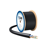 U/UTP Cat6 PE 4x2x0,57 медный чёрный внешний кабель витая пара DLAN