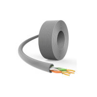 U/UTP Cat5e PVC 2x2x0,50 медный серый внутренний кабель витая пара DLAN